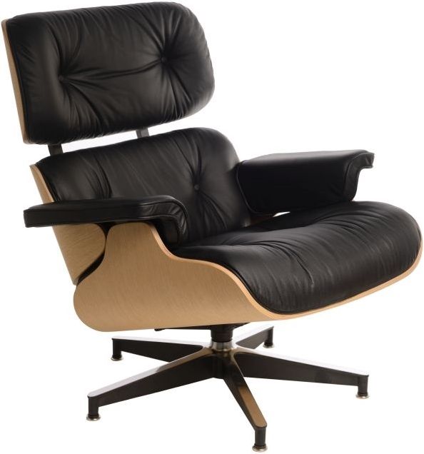 D2 Design Fotel Vip czarny-natural oak, standard base