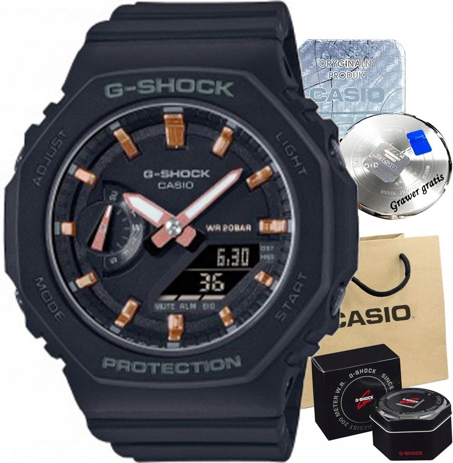 Zegarek Casio Zegarek damski G-SHOCK RAMONA-1AER z GRAWEREM