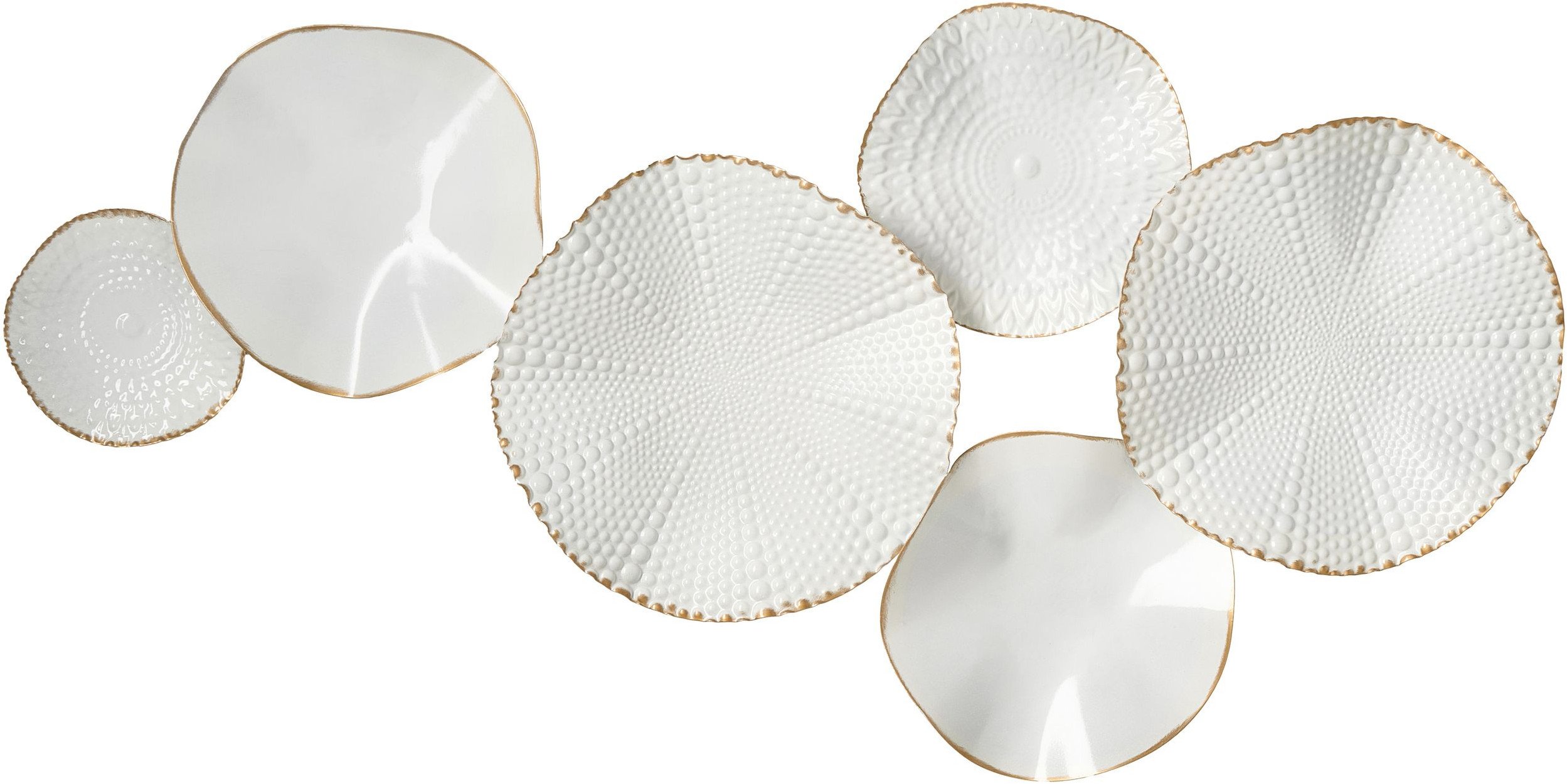 Dekoracja ścienna NEODYNIUM Metal 47 cm Biały