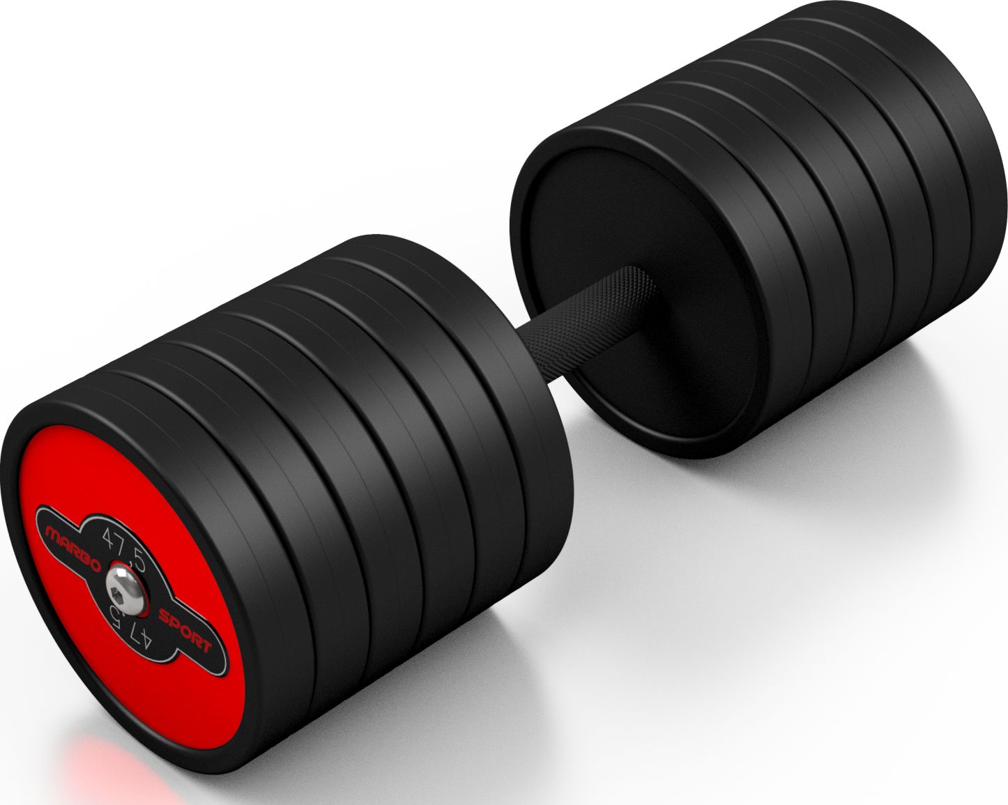 Marbo Sport Hantel MW-HSG47.5-k5 gumowany 1 x 47.5 kg