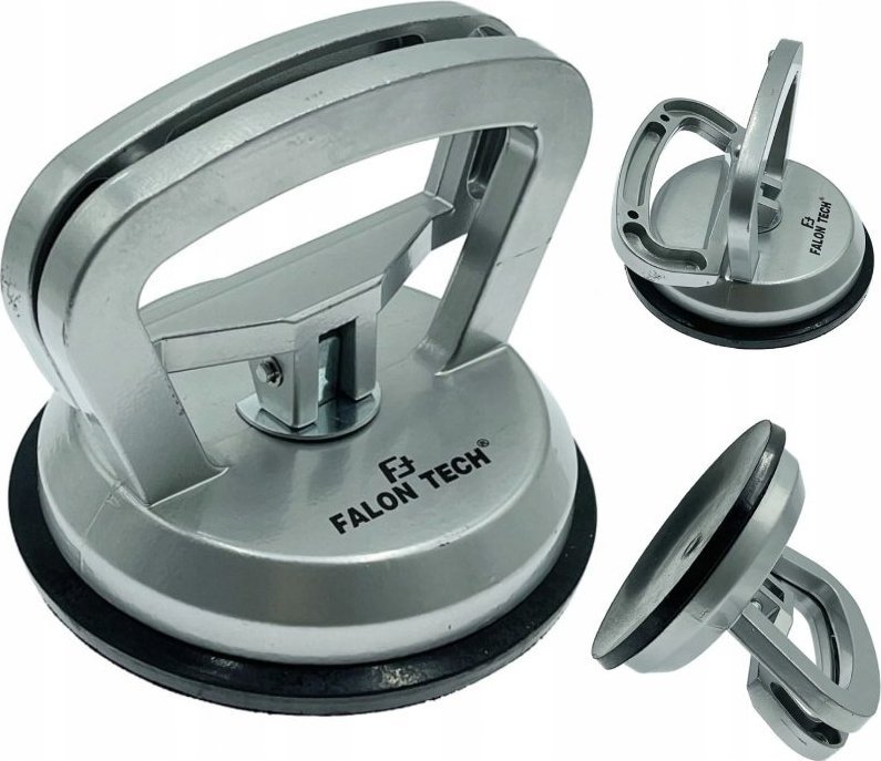 Falon-Tech PRZYSSAWKA UCHWYT ALUMINIOWY METALOWY DO SZYB SZKŁA GLAZURY PŁYTEK 40 KG