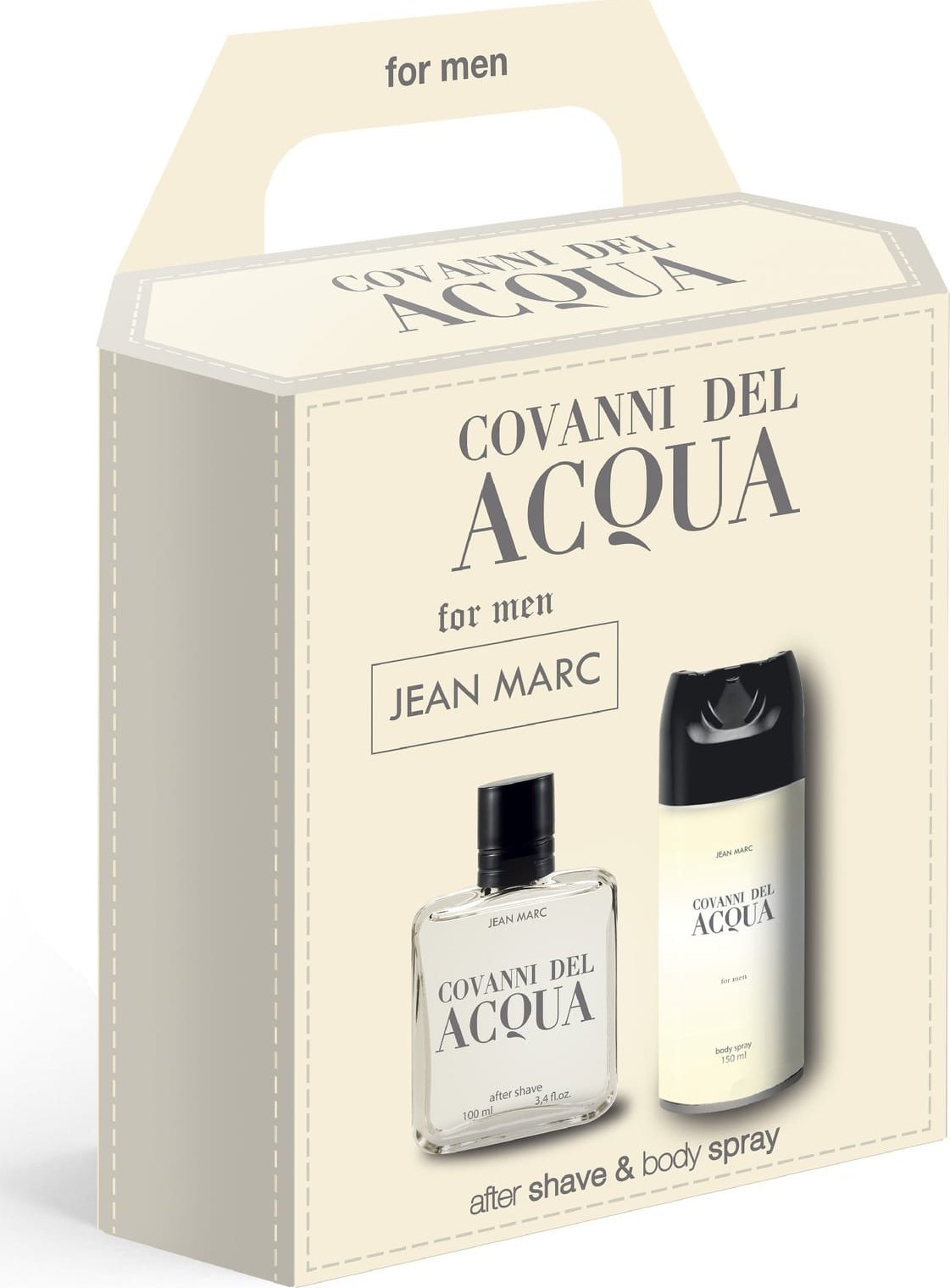 DRAMERS JEAN MARC Covanni Del Acqua Zestaw prezentowy męski - dezodorant 150 ml + woda po goleniu 100 ml