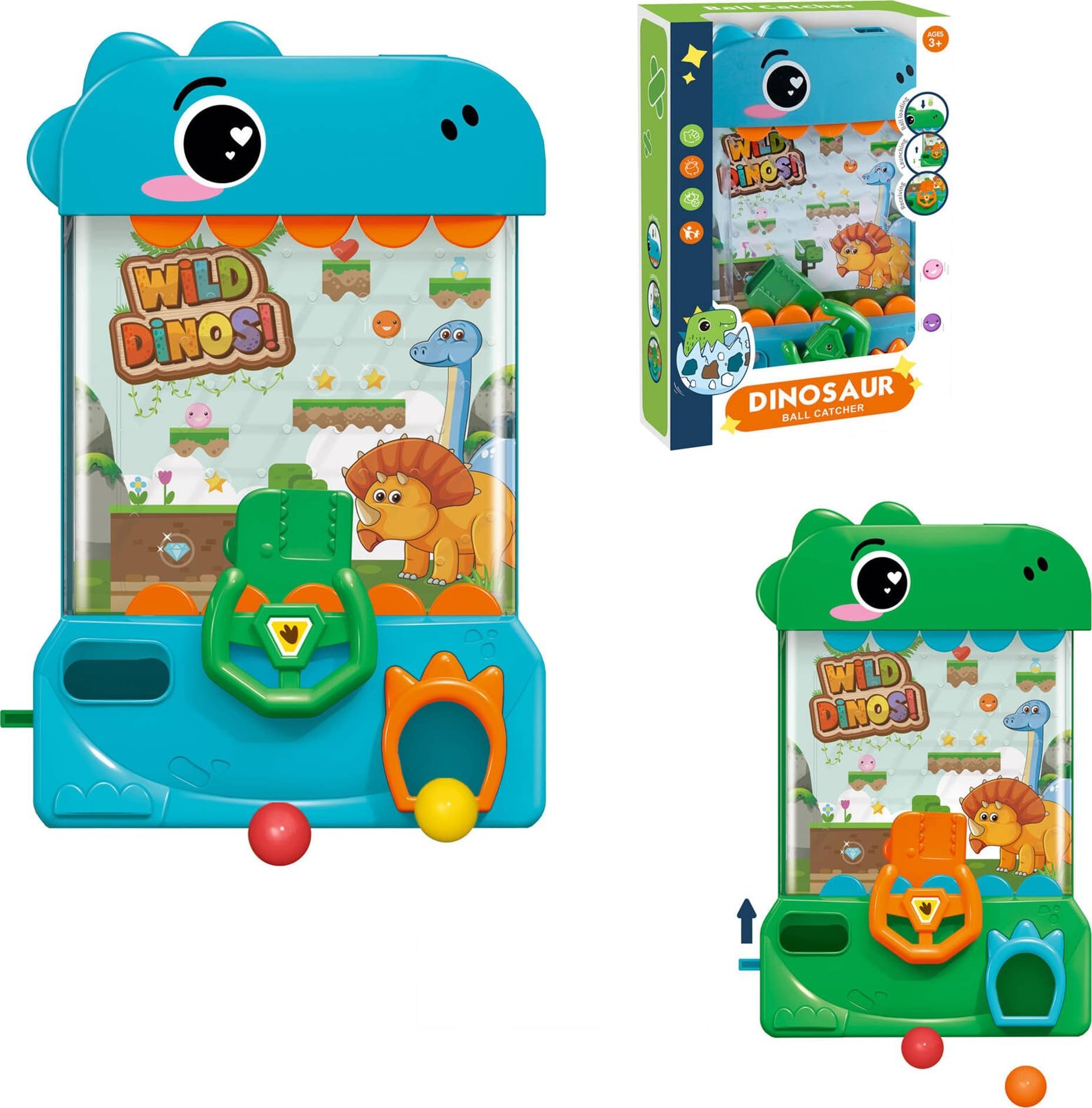 Trifox GRA BILARDZIK DINOZAUR ŁAPANIE KULEK