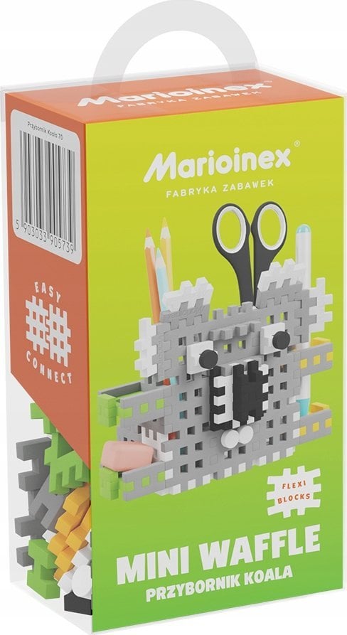 Marioinex Klocki konstrukcyjne Mini Waffle - Przybornik koala 70 elementów