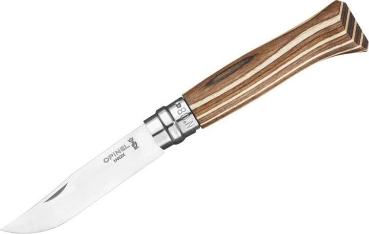 Opinel Nóż Opinel Inox Laminated Brown Natural 08
