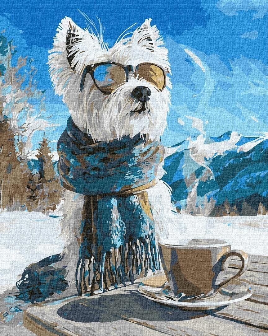 Malowanie po numerach -Zimowa przerwa 40x50cm