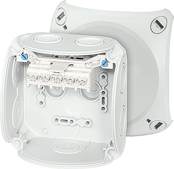 Hensel Puszka odgałęźna 104x104x70 5x2,5mm2 CU IP66 szara DK 0402 GZ (62000149)