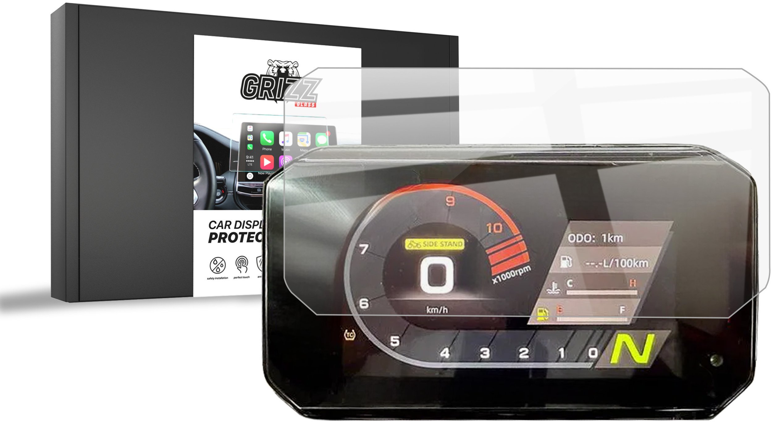 Folia ceramiczna GrizzGlass CarDisplay Protection do CFMOTO 450MT 5"