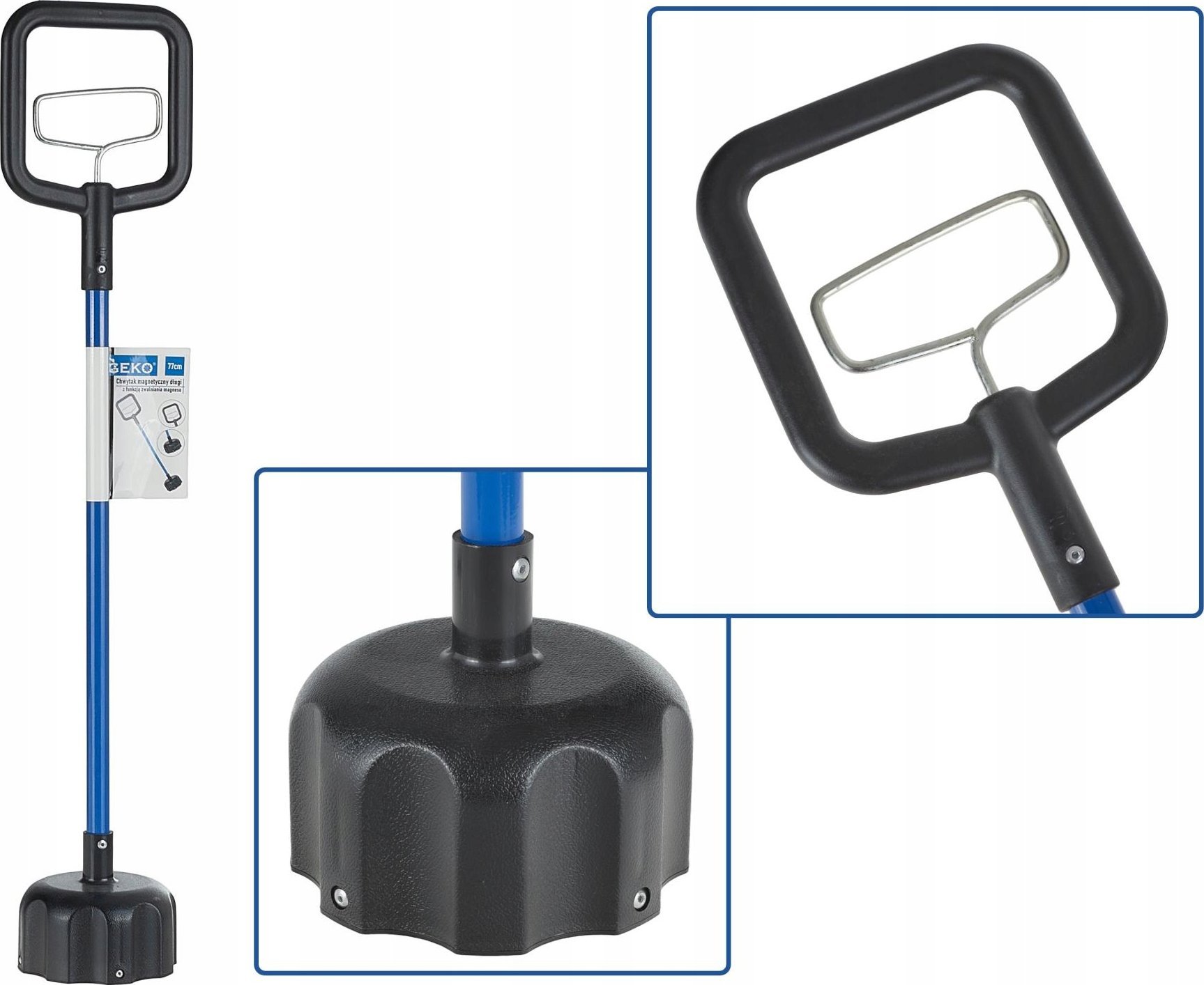 CHWYTAK MAGNETYCZNY 77cm Z FUNKCJĄ ZWALNIANIA MAGNESU /GEKO