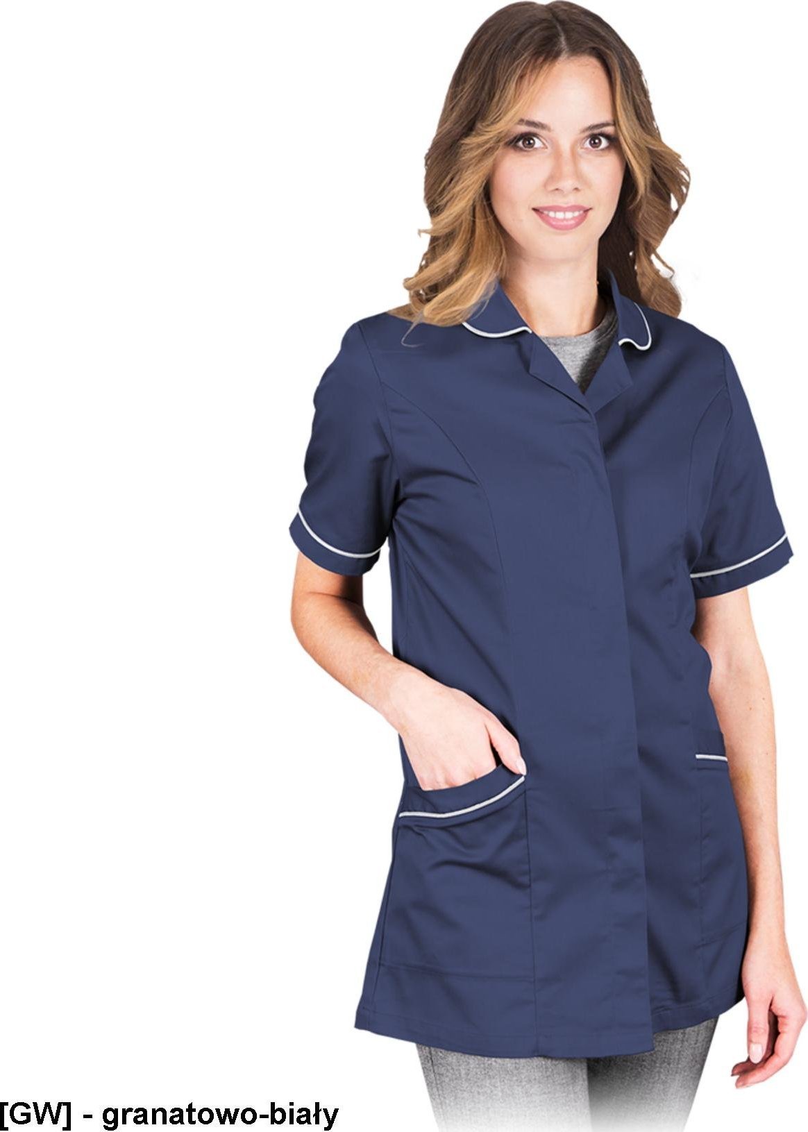 Leber&Hollman LH-LISA - fartuch ochronny damski - granatowo-biały S