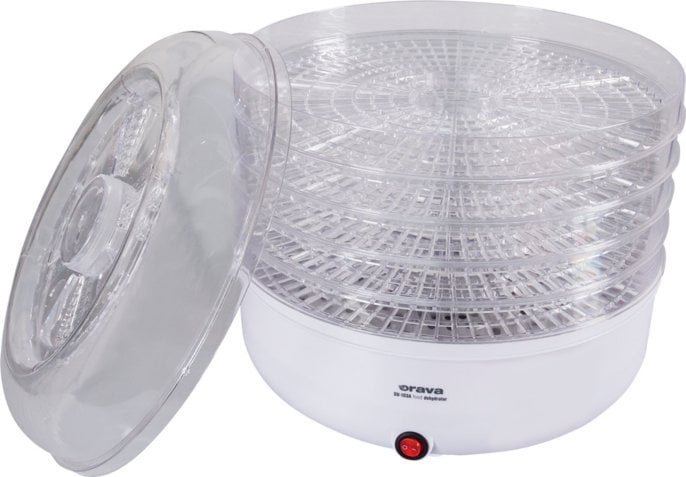 Suszarka Orava SU-102 suszarka do owoców i warzyw 230 W 5 rusztów 55 dB regulacja teploty biała