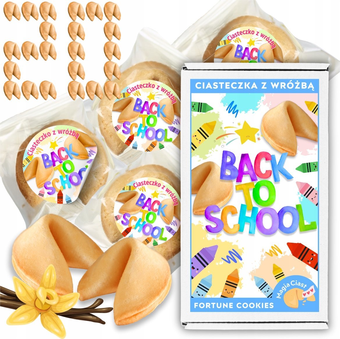 MagiaCiast Ciasteczka z wróżbą NA PREZENT SZKOLNE dla uczniów Magia Przeznaczenia 20