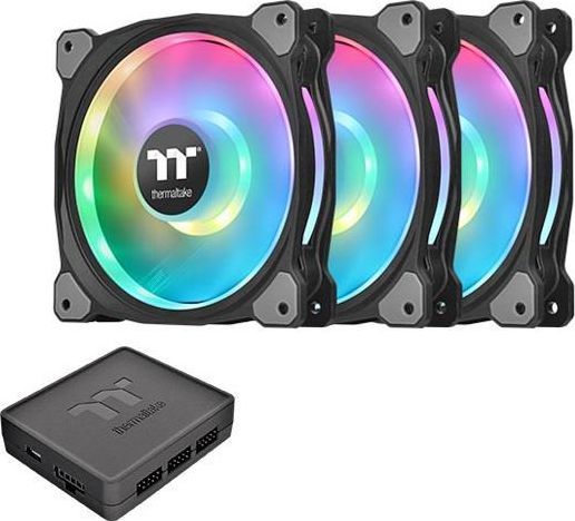 Wentylator Thermaltake Riing Duo 12 RGB 3-pack + Hub (CL-F073-PL12SW-A)
