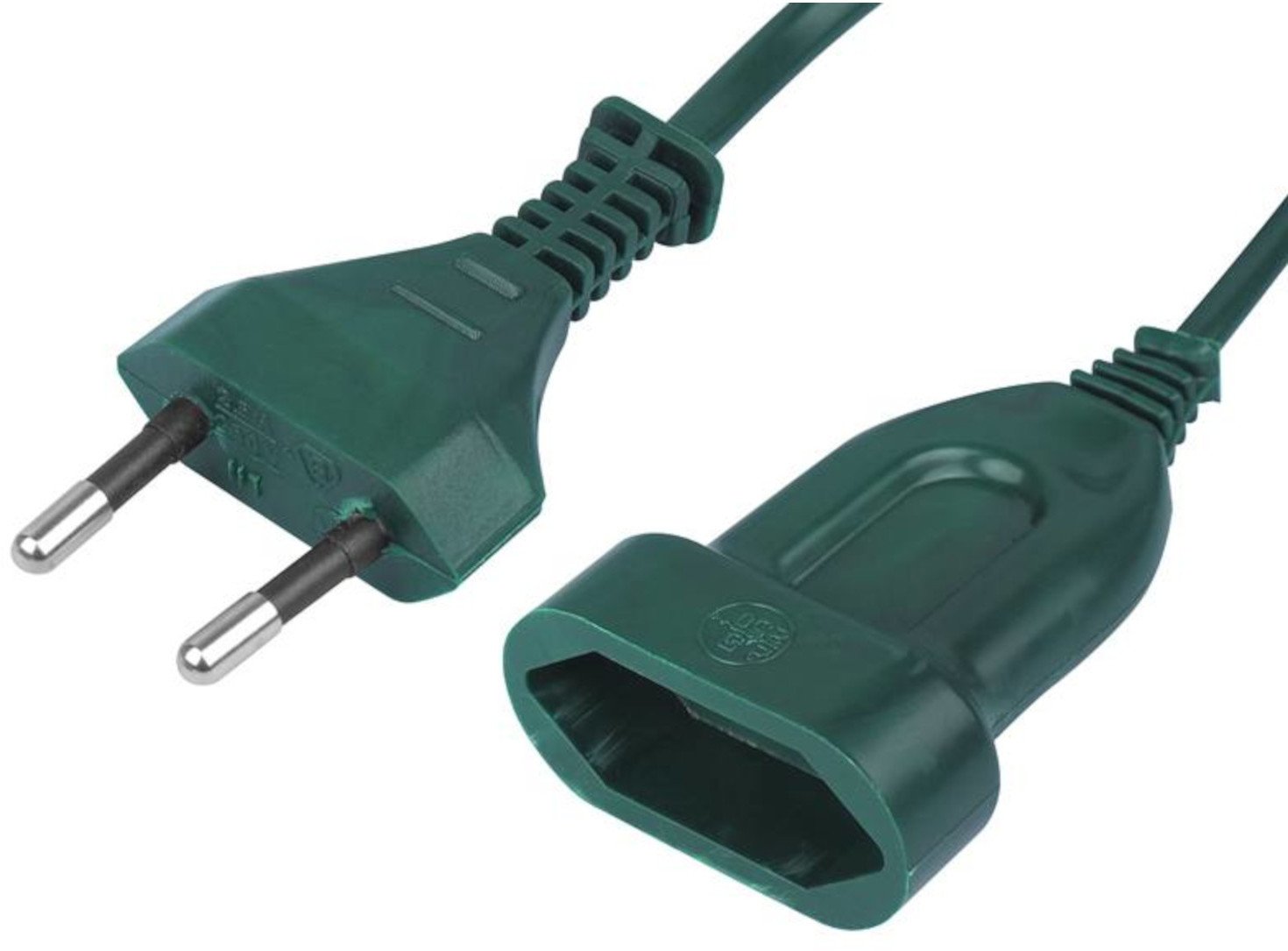 Przedłużacz sieciowy b/u 1x gniazdo 1,5m zielony