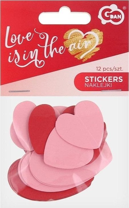 GoDan Naklejki samoprzylepne Love is in the air... 12szt
