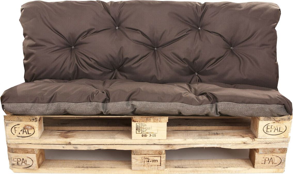 Setgarden Poduszki na palety | zestaw poduszek 120x60/40cm | poduszki na ławkę | huśtawkę