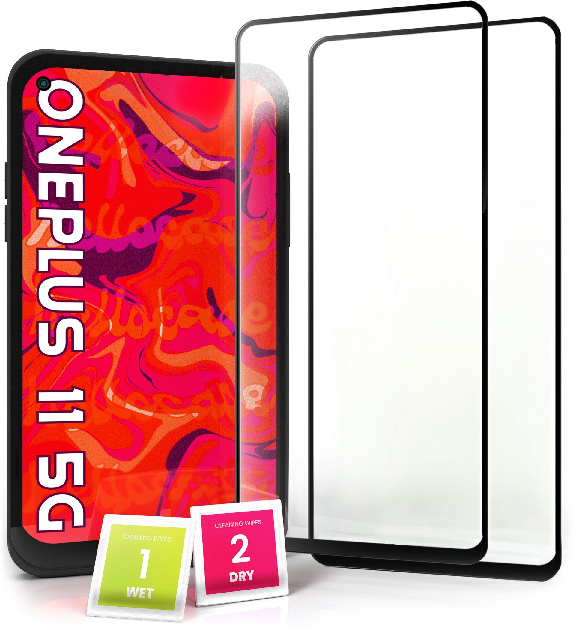 2-PAK Szkło Hartowane do OnePlus 11 5G (Pełne 5D, Curved, Zakrzywione, 9H)