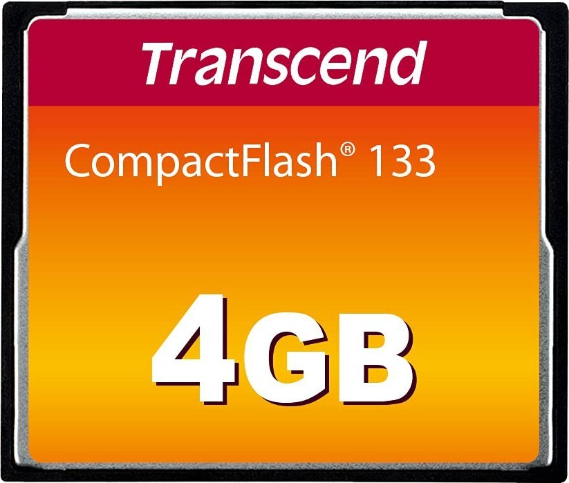 Karta Transcend 133x Compact Flash 4 GB (TS4GCF133)