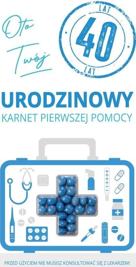 Karnet urodziny 40
