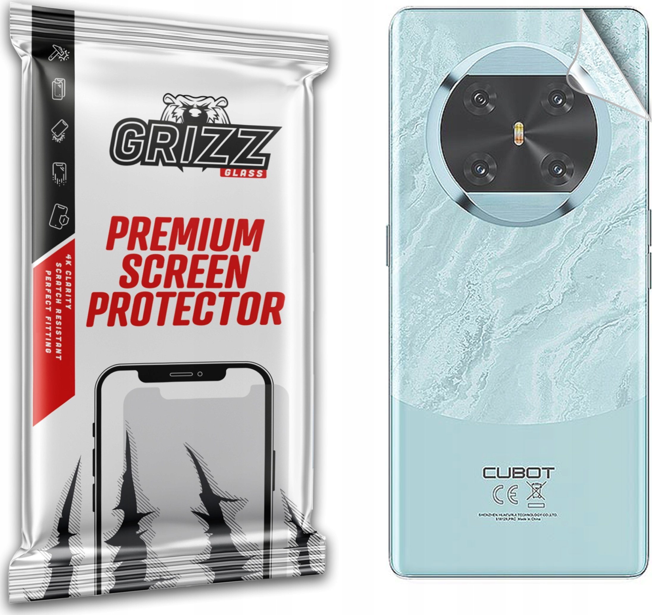 GrizzGlass Folia na tył GrizzGlass SatinSkin do Cubot X90
