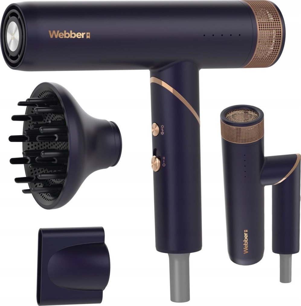 Suszarka Webber Suszarka do włosów 2w1 z jonizacją i regulacją STELLA WEBBER