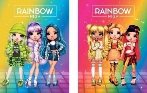 Astra Zeszyt A5/16K kratka Rainbow High (10szt)