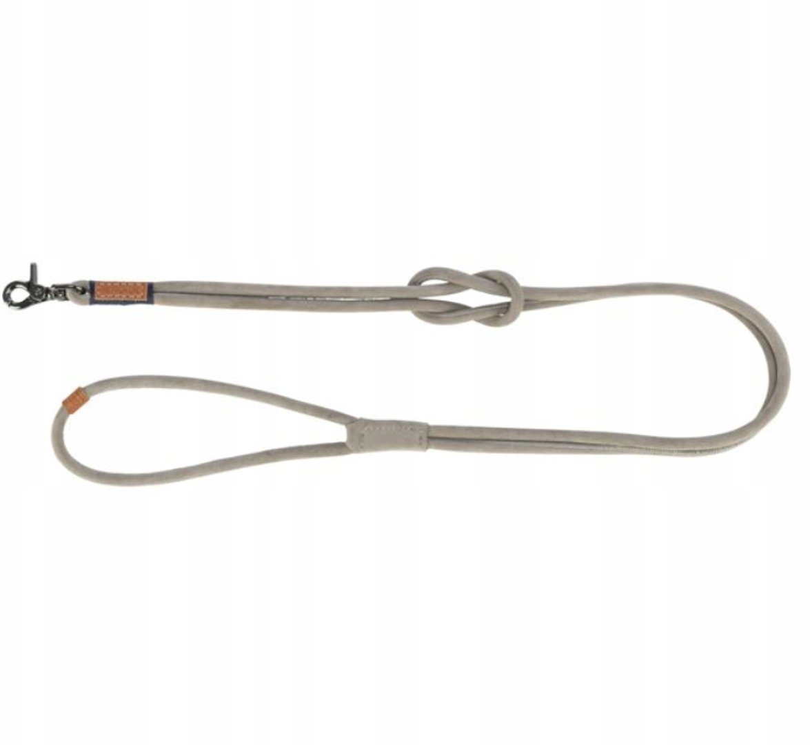 BE NORDIC, smycz, dla psa, szara, skórzana, XS-L: 1.20 m/o 8 mm