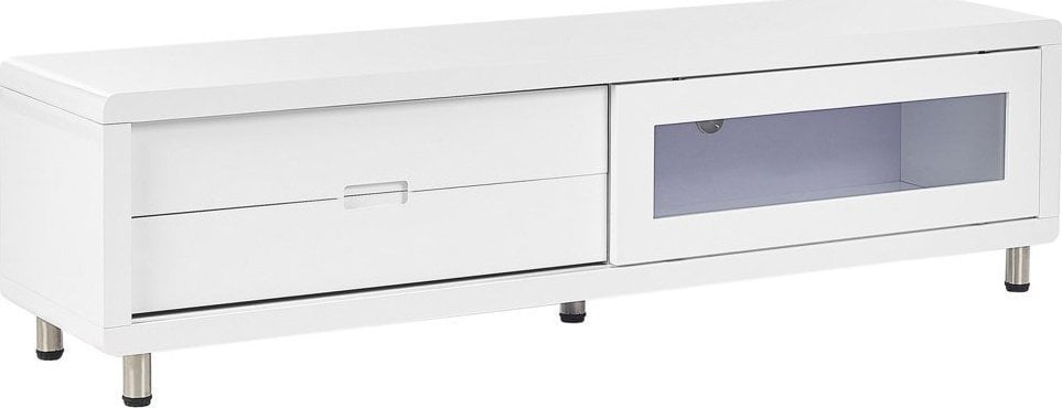 Beliani Szafka RTV biała PEMBORKE!