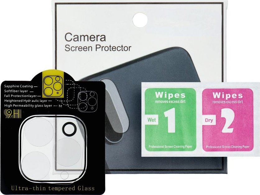 OEM Szkło hartowane 5D Full Glue do aparatu - do iPhone 11 Pro Max Transparent