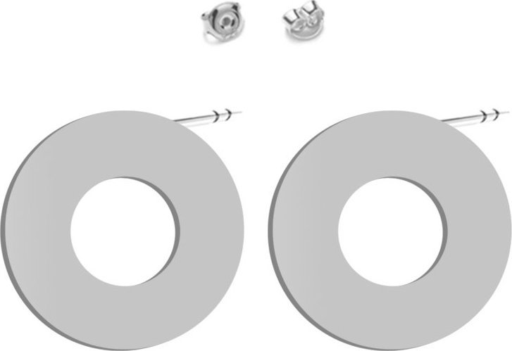 Radziszewska Jewellery Kolczyki Srebrne Kółko blaszki