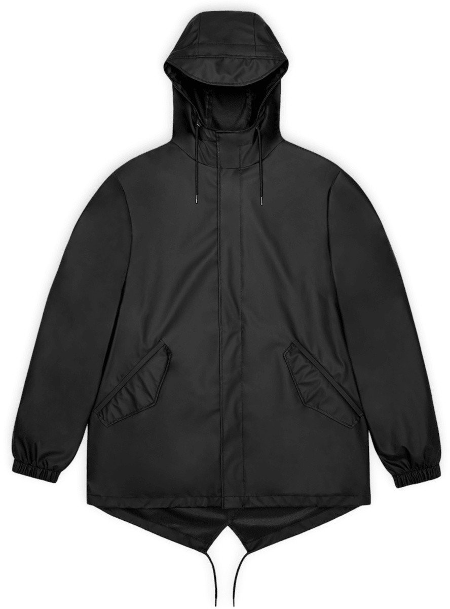 Rains płaszcz przeciwdeszczowy unisex FISHTAIL JACKET W3 18010 01 BLACK XS