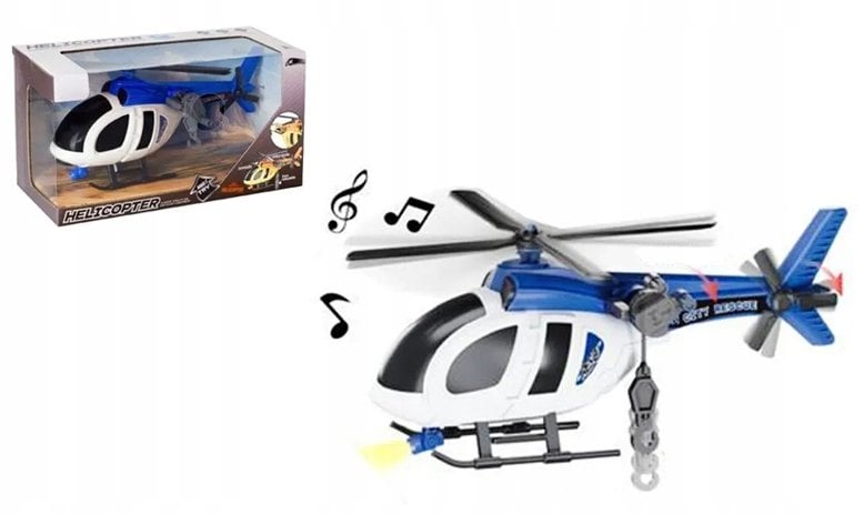 Pojazd helikopter policyjny ze światłem i dźwiękiem