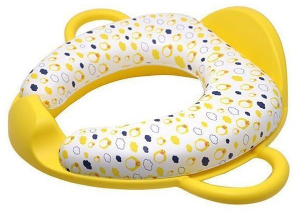 Miękka nakładka na sedes z uchwytami Żółta 18m+ POUPY
