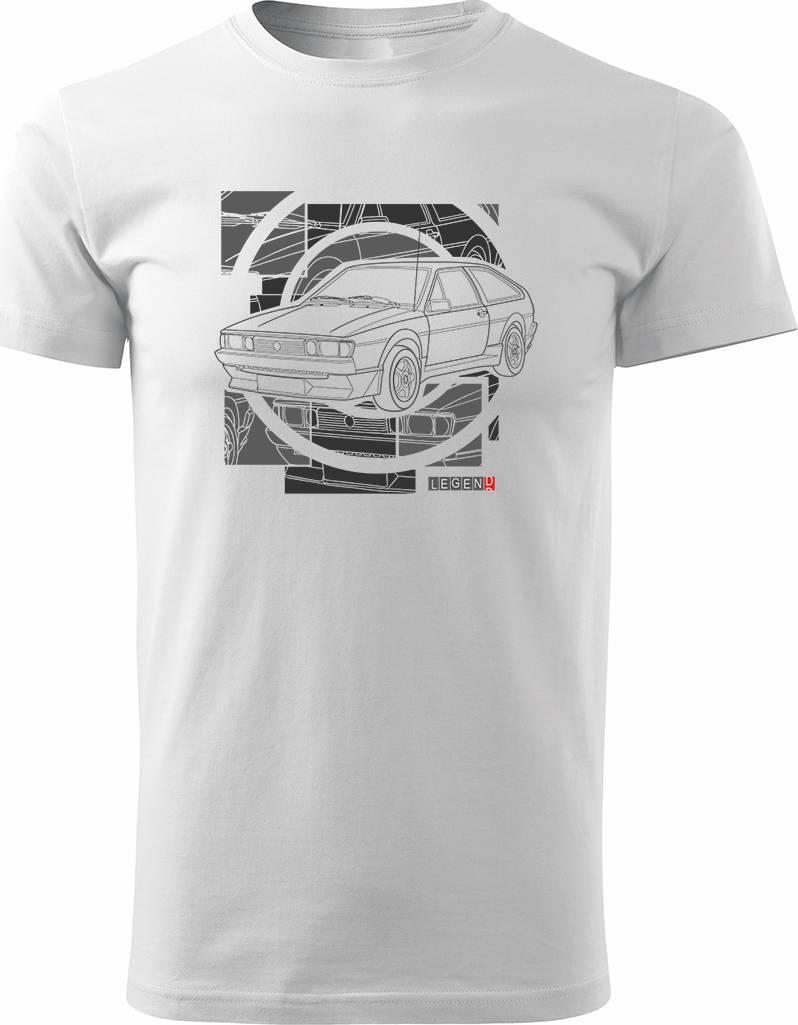 Topslang Koszulka z samochodem VW Scirocco męska biały REGULAR M