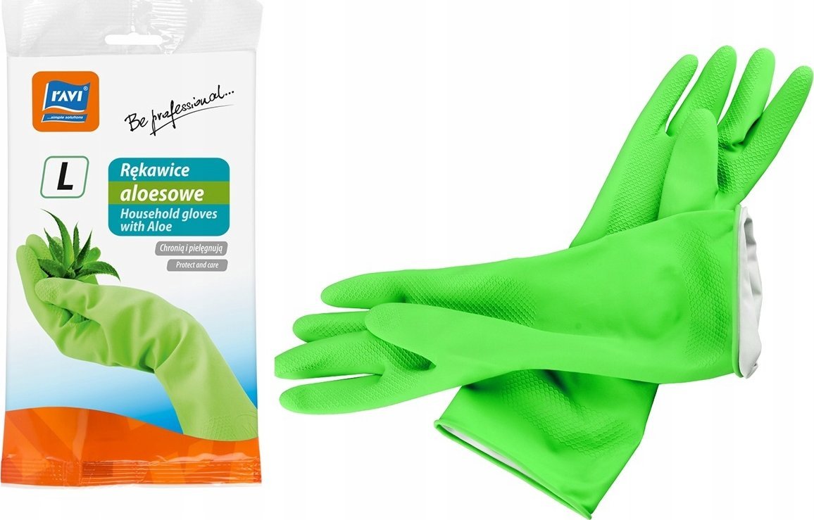 Ravi RĘKAWICA DOMOWE LATEKSOWE ALOESOWE RAVI ROZMIAR L
