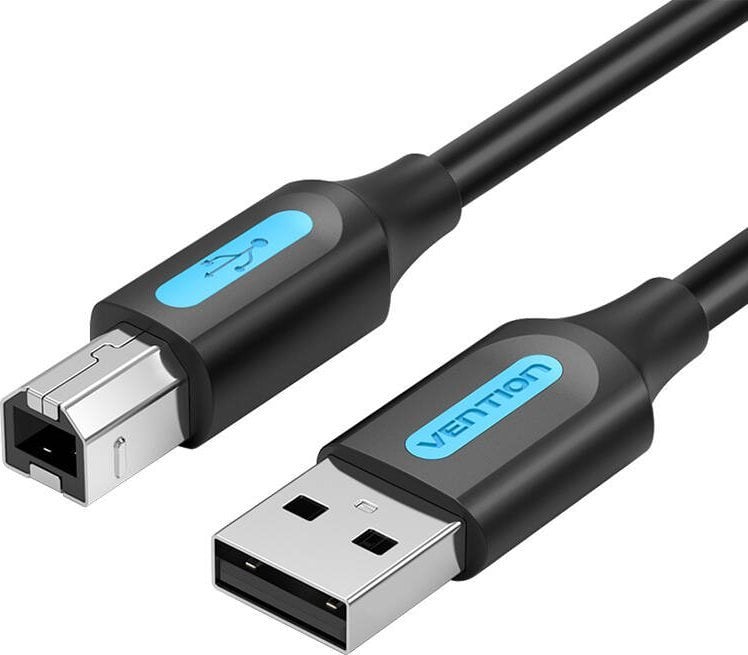 Kabel USB Vention USB-A - USB-B 5 m Czarny (COQBJ)