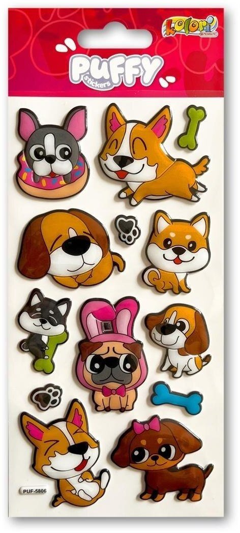 Naklejki puffy Dogs