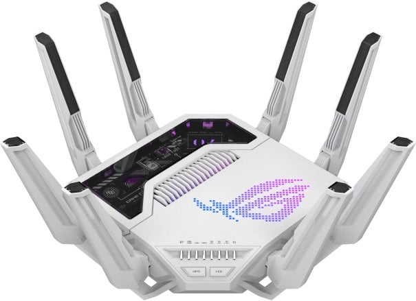 Router Asus ROG Rapture GT-BE19000AI router bezprzewodowy 10 Gigabit Ethernet Tri-band (2,4 GHz / 5 GHz / 6 GHz) Biały