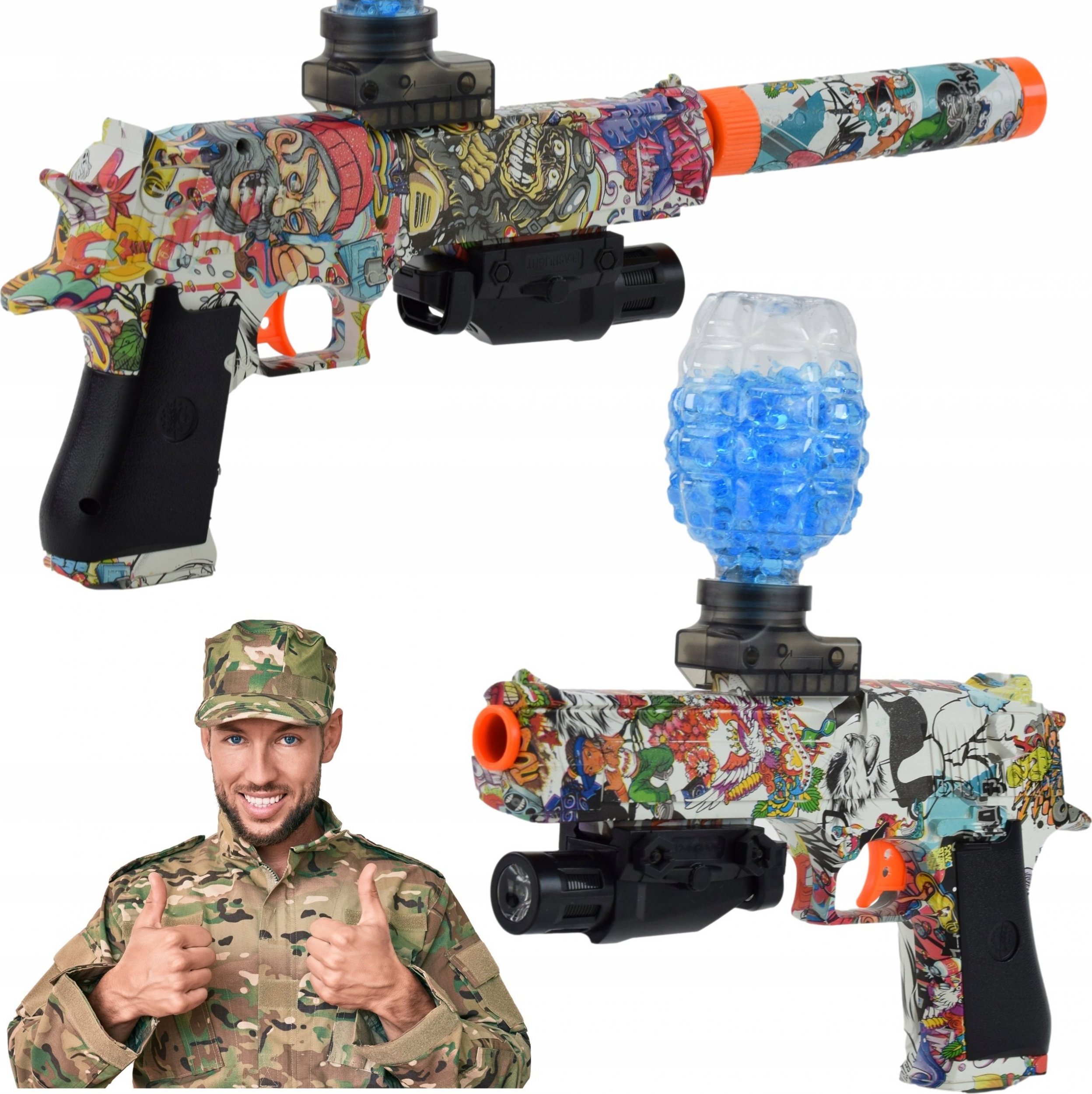 Skleplolki AUTOMAT PISTOLET KARABIN ELEKTRYK NA KULKI ŻELOWE