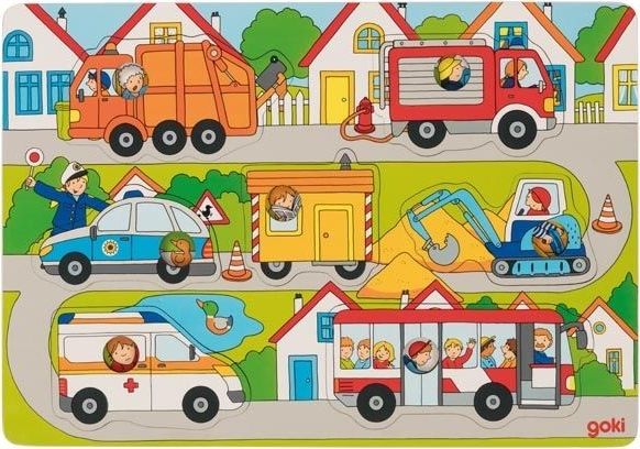 Goki Układanka z okienkami na ulicy