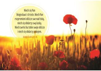 Szaron A Kartka składana - Niech cię błogosławi Maki (225844)