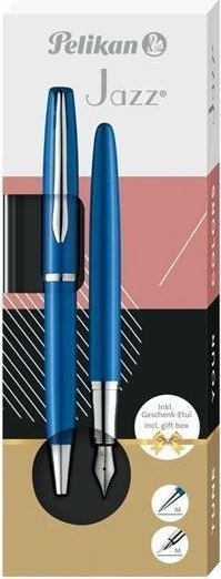 Pelikan Pióro wieczne Jazz Noble Elegance + długopis Blue