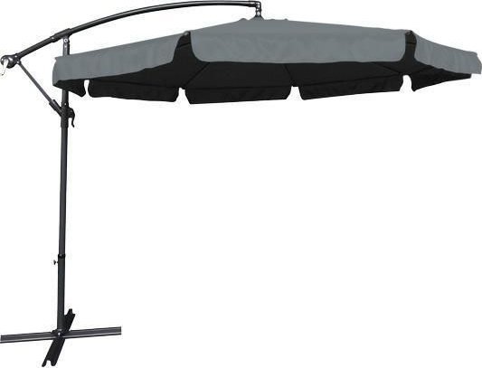 kontrast Parasol ogrodowy składany regulowany DALLAS 3 m + pokrowiec c. szary
