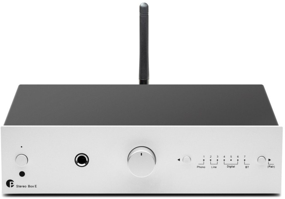 Pro-Ject Audio Systems STEREO BOX E - Minimalistyczny wzmacniacz zintegrowany - srebrny