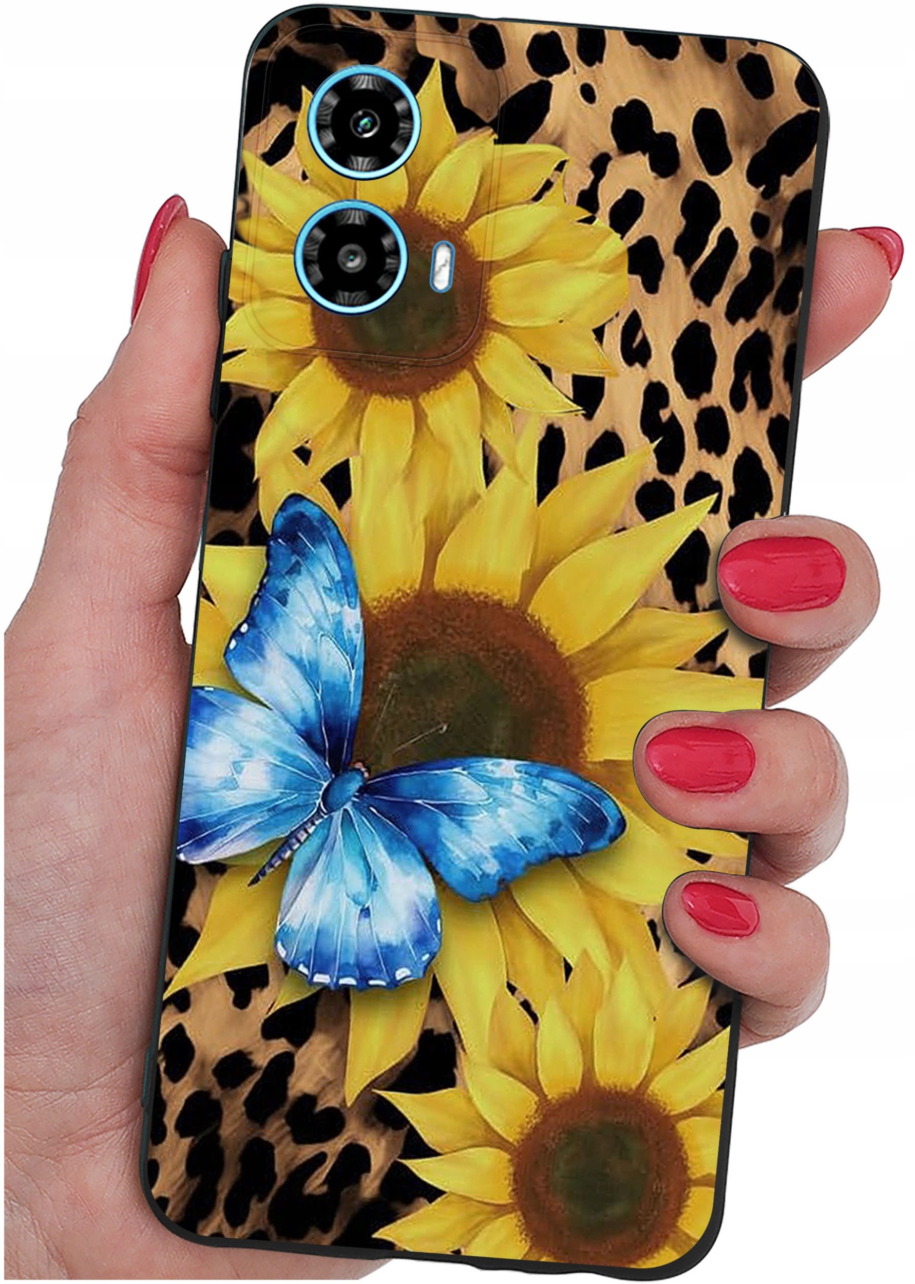 ETUI do Motorola Moto G34 5G WZORY |SILIKONOWE MATT CASE + SZKŁO 9H