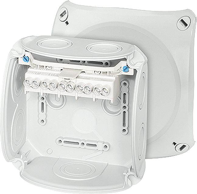 Hensel Puszka odgałęźna 130x130x77 5x6mm2 CU IP66 szara DK 0606 GZ (62000154)