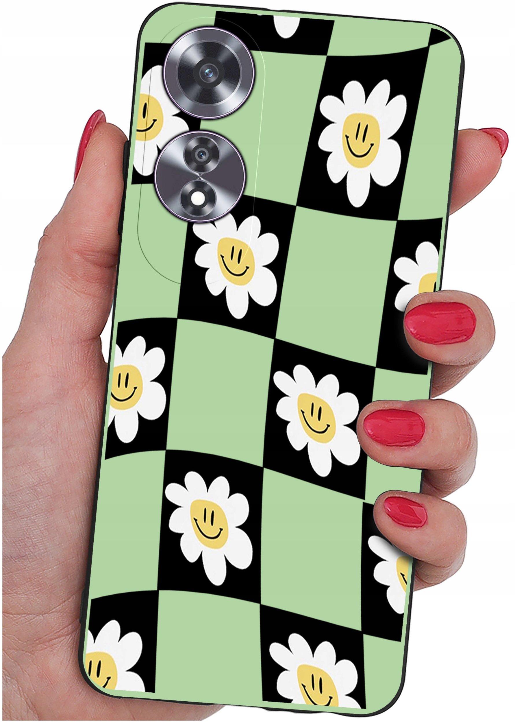 Etui do Oppo A60 4G WZORY |SILIKONOWE MATT CASE + SZKŁO 9H