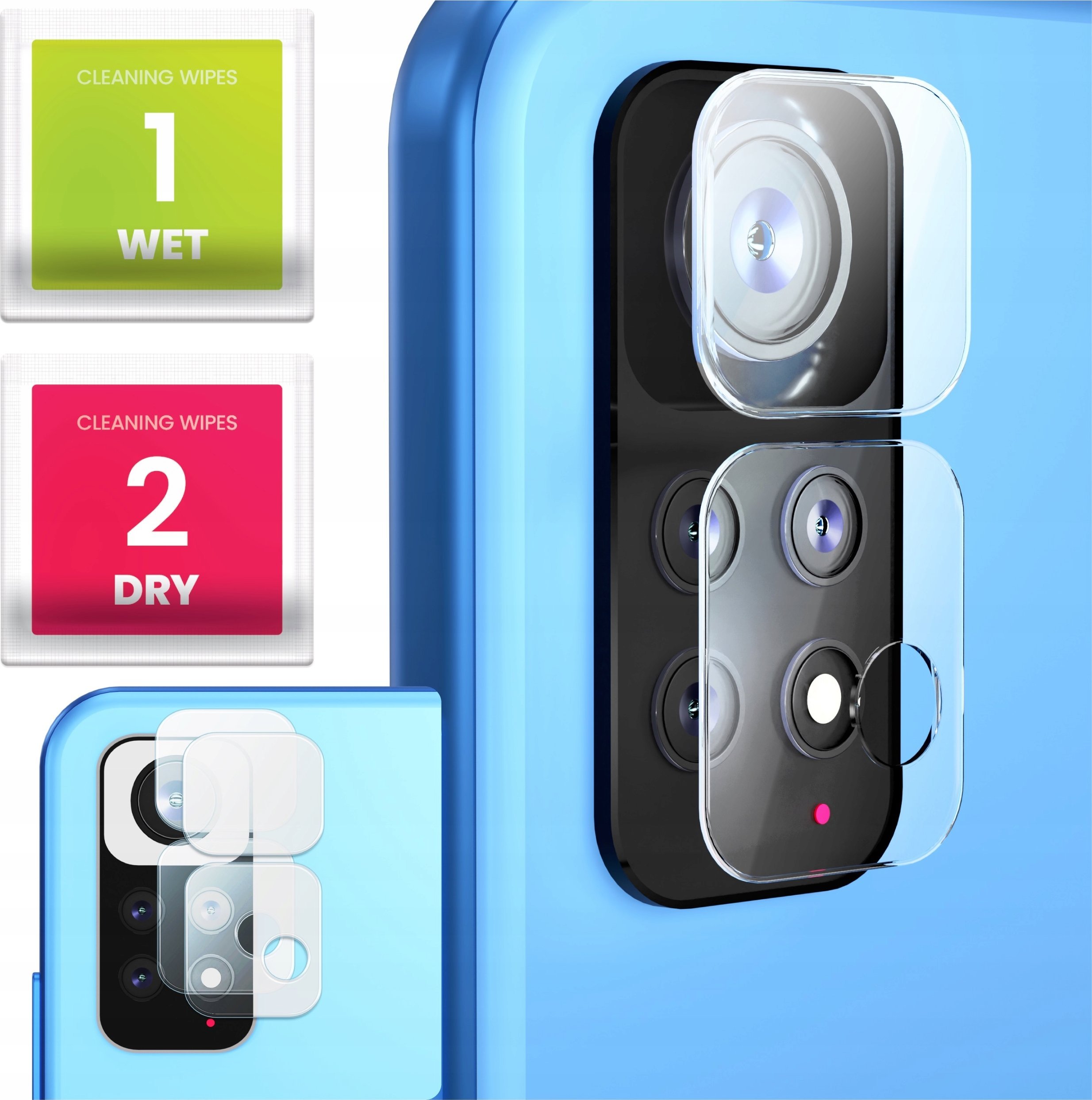 2-PAK Szkło Na Aparat Do Xiaomi Redmi Note 11 / 11S (Hartowane, Ochronne)