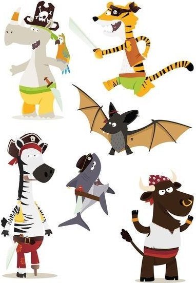 Tatuaże - Zwierzaki piraci