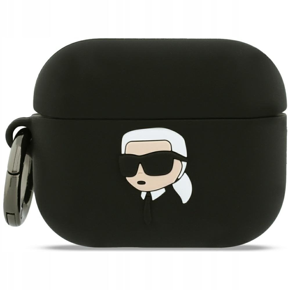 Karl Lagerfeld Etui Silicone Karl Head 3D do AirPods Pro 3 czarny